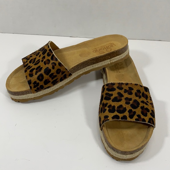 Yokono Shoes - Yokono animal print espadrille slides size 9.5